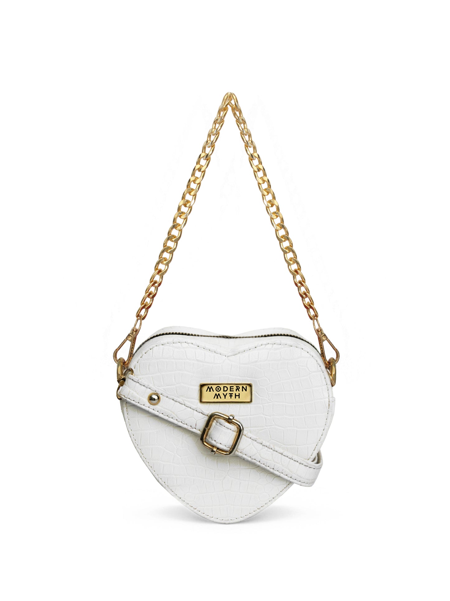 Lovestruck Heart Shaped White Mini Bag