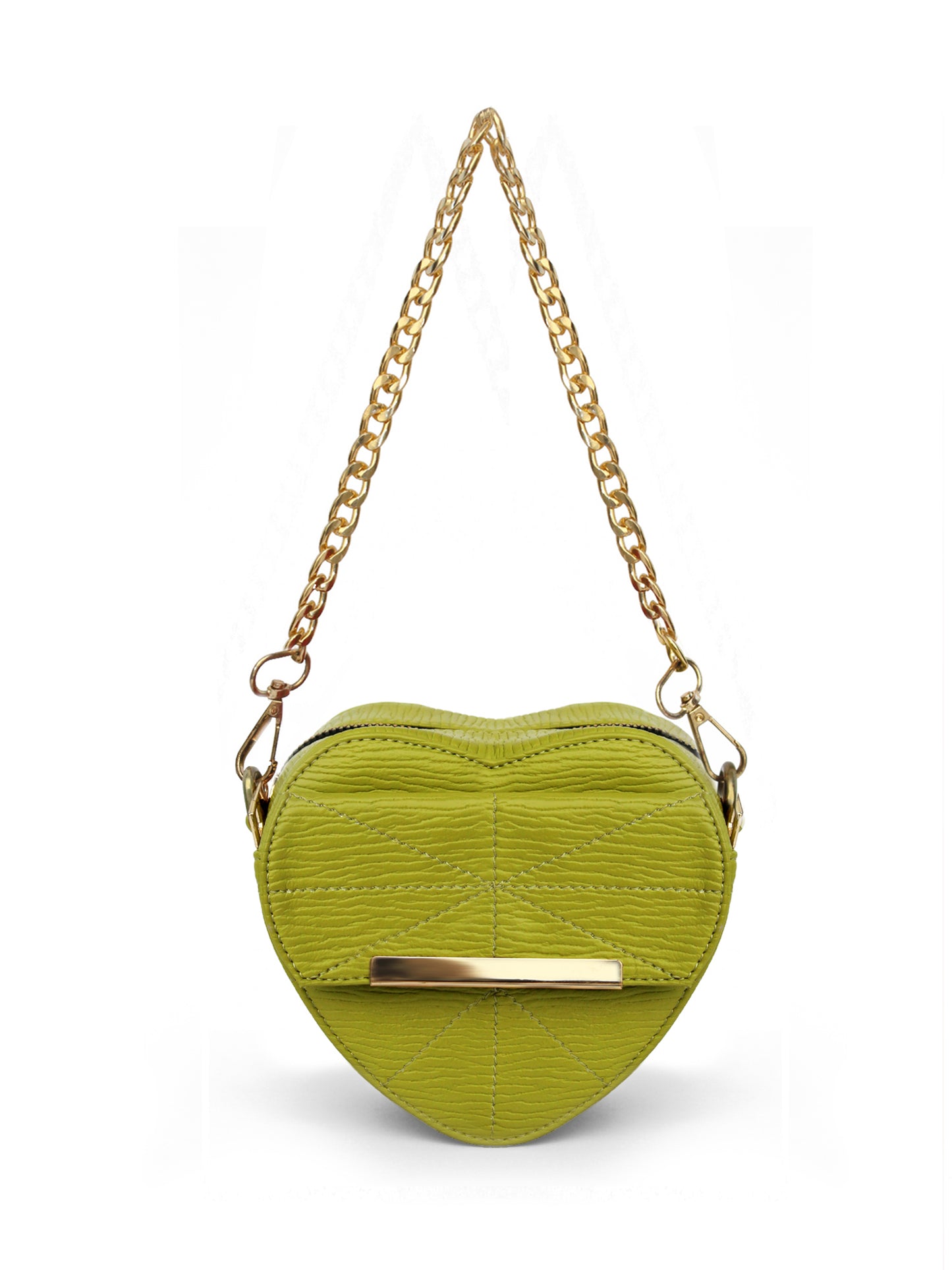 Lovestruck Heart Shaped Green Mini Bag