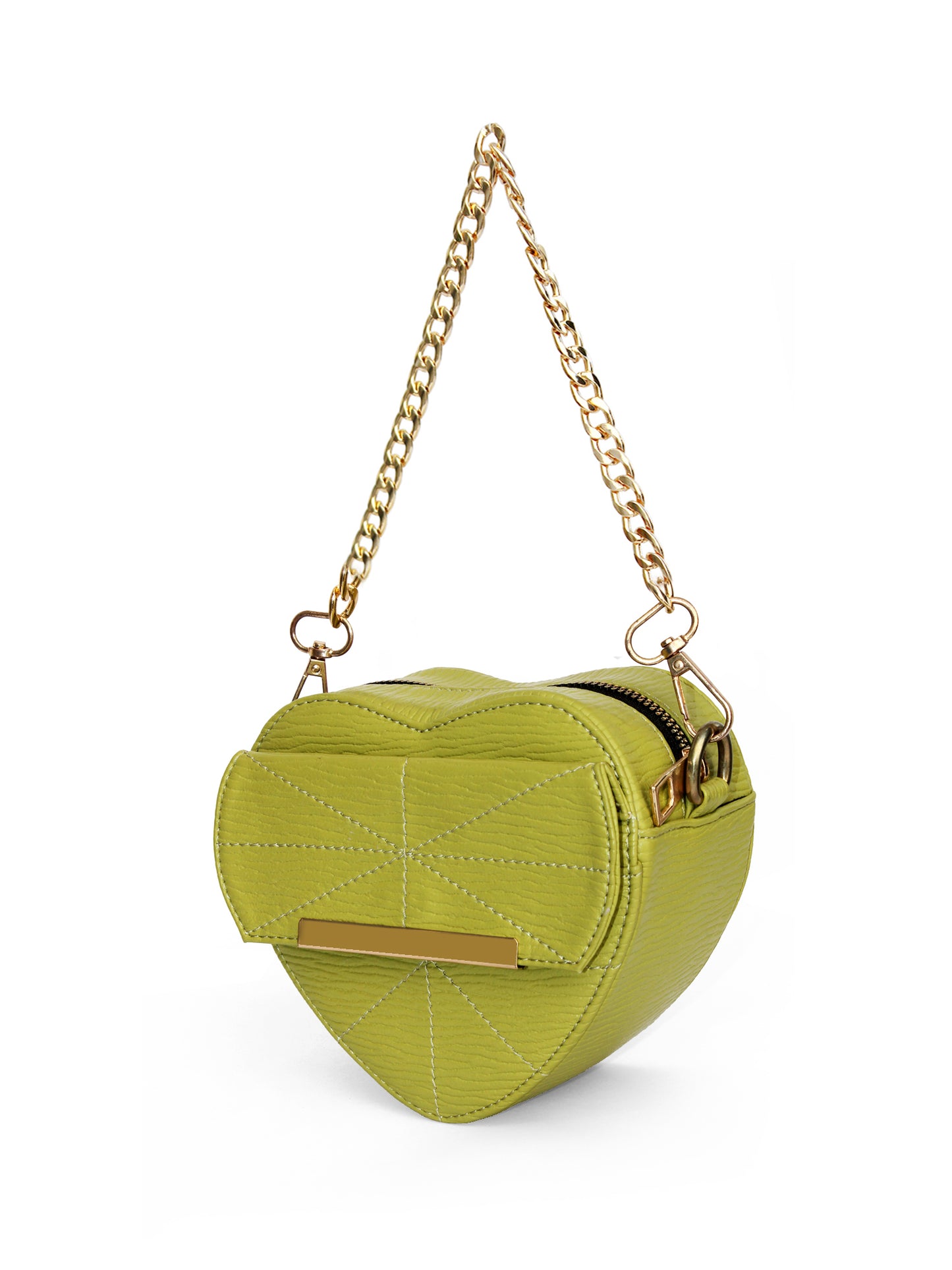 Lovestruck Heart Shaped Green Mini Bag