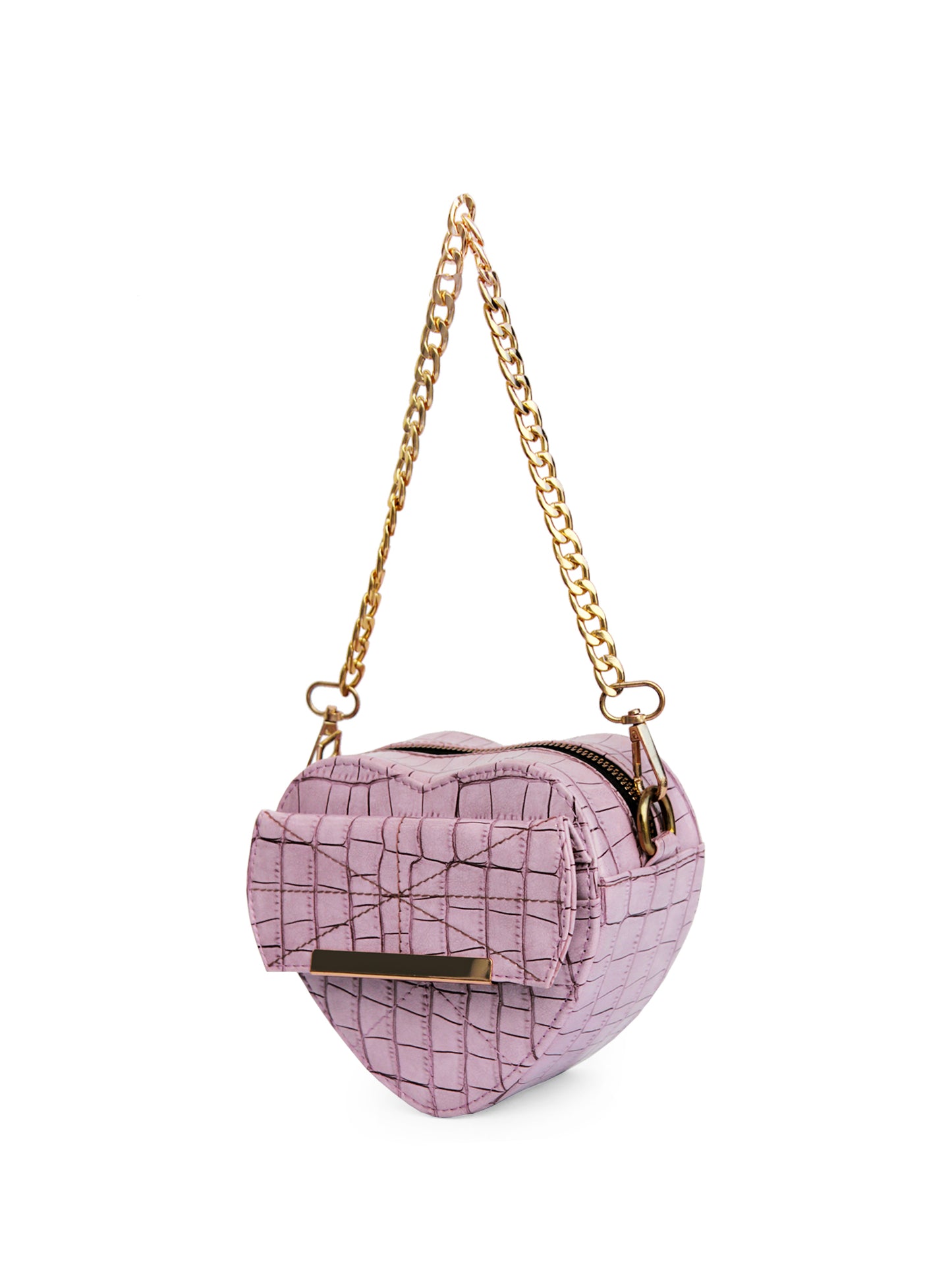 Lovestruck Heart Shaped Lilac Mini Bag