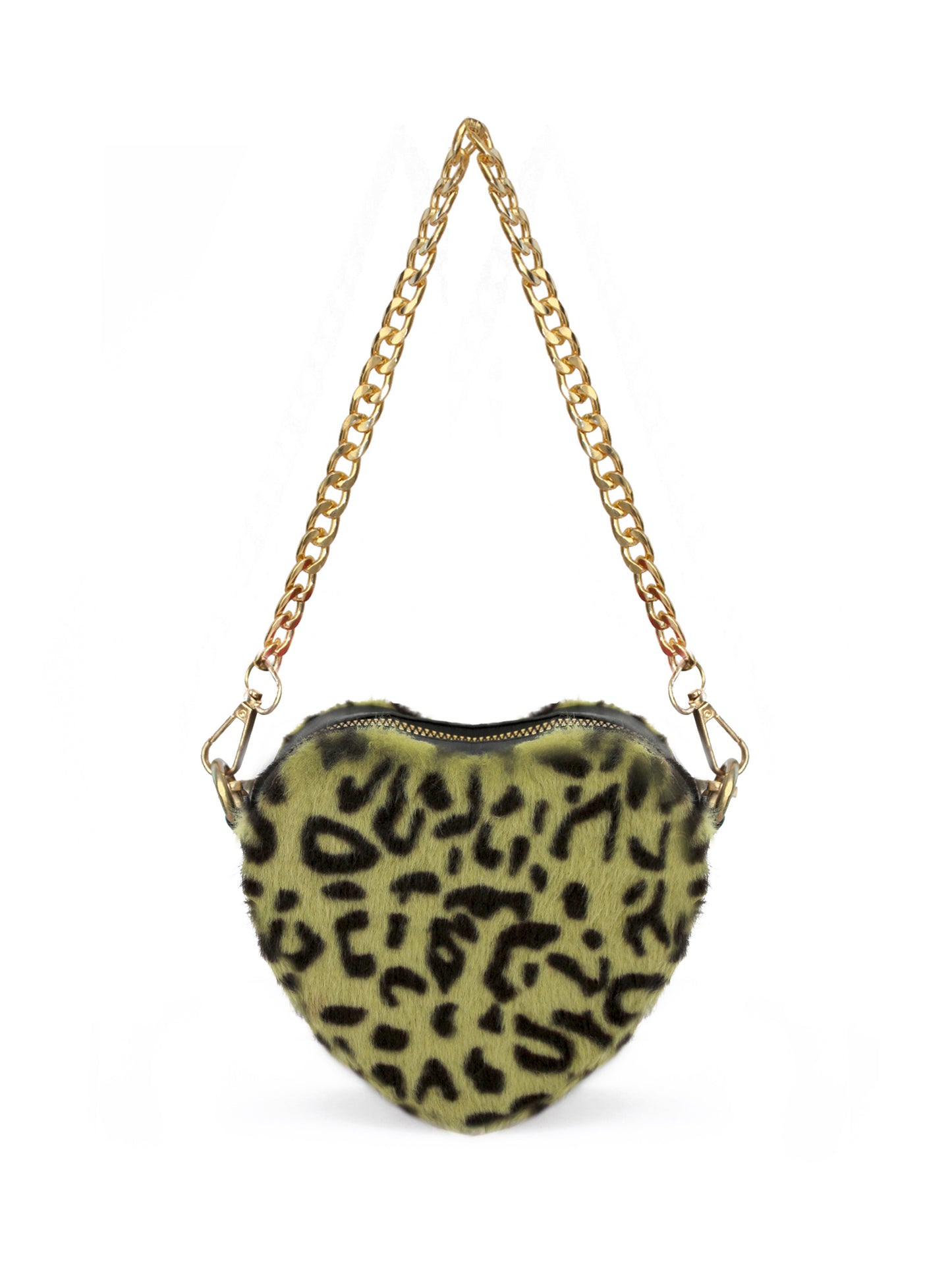 Lovestruck Heart Shaped Mini Fur Bag