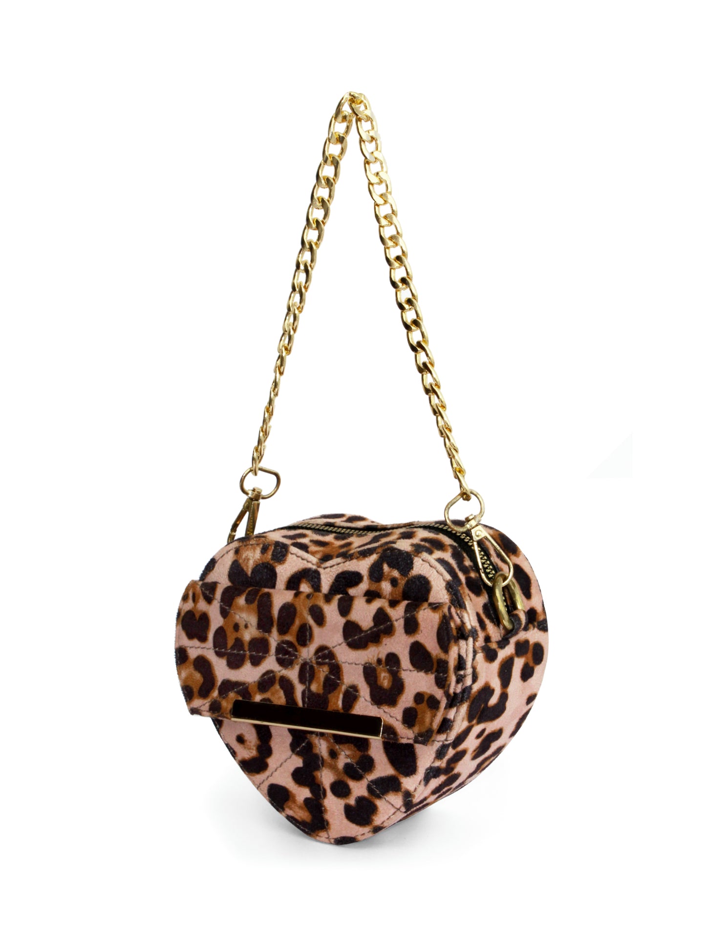 Lovestruck Heart Shaped Cheetah Mini Bag