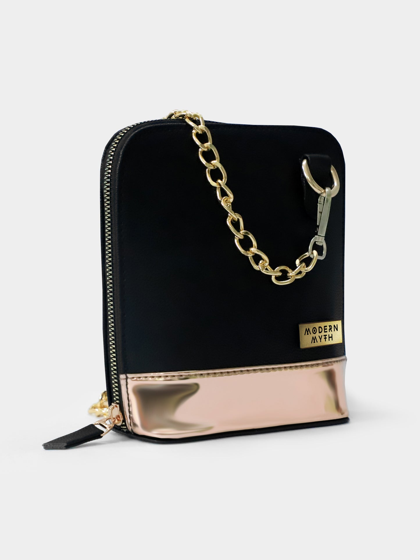 Caravan Black & Rosegold Crossbody Bag | Modern Myth