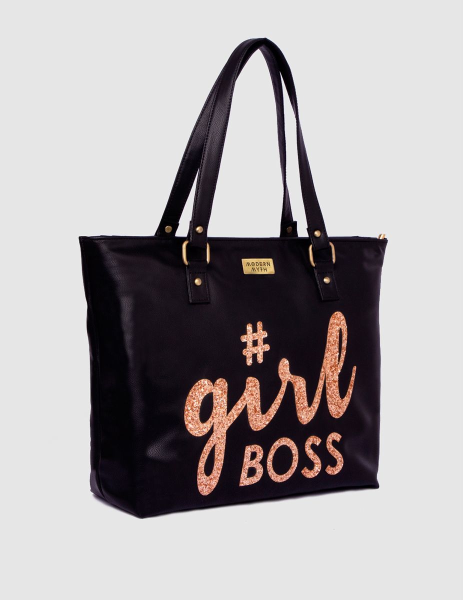 Black Girlboss Tote Bag | Modern Myth