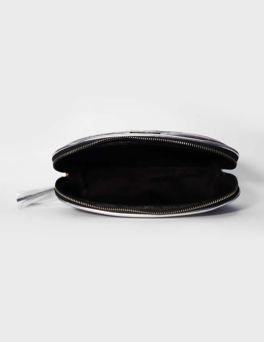 Sterling Silver Amethyst Makeup Pouch | Modern Myth