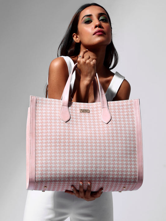 Modern Myth Trio Blue Houndstooth Mini Triangle Bag: Buy Modern Myth Trio  Blue Houndstooth Mini Triangle Bag Online at Best Price in India