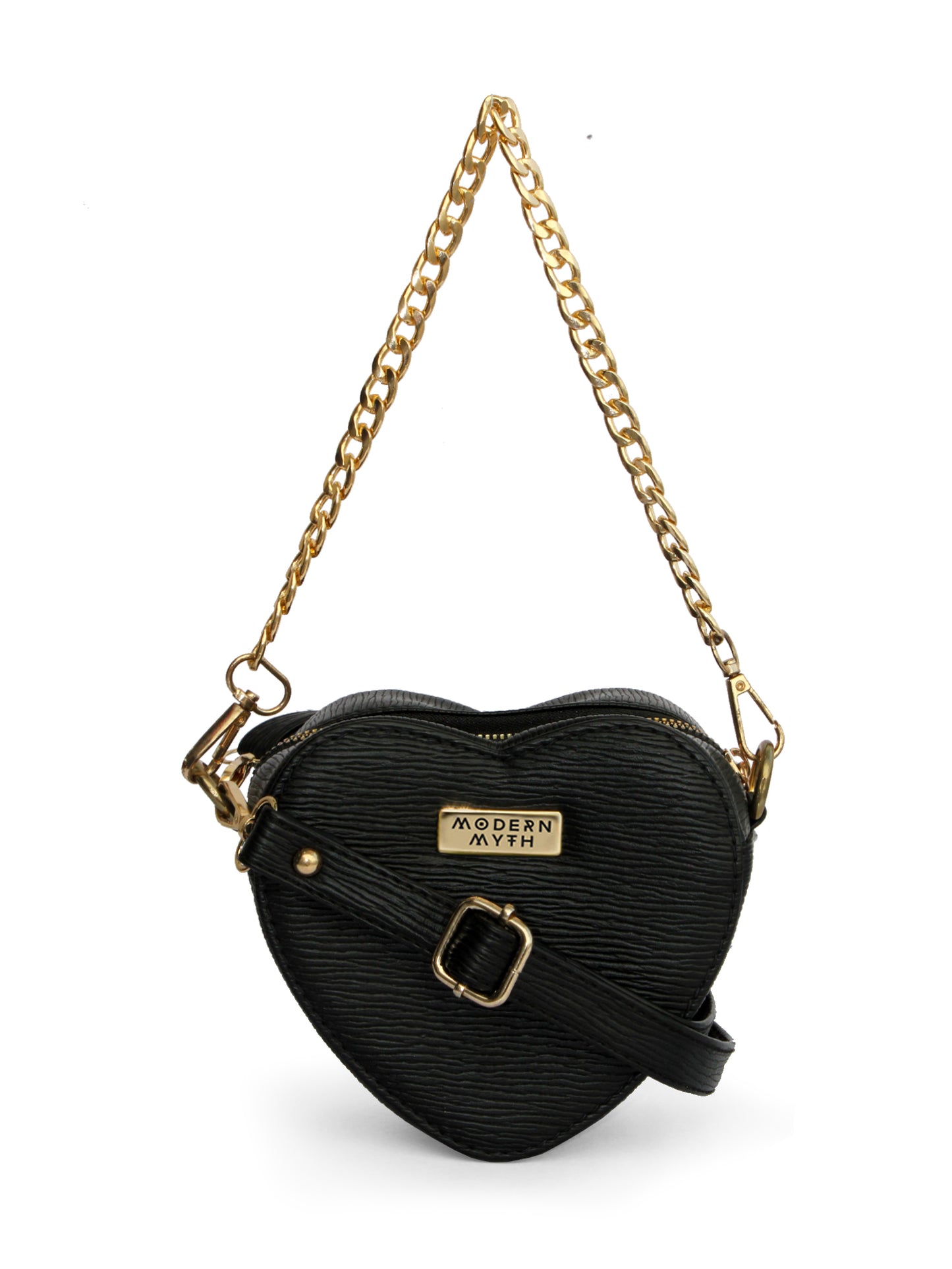 Lovestruck Heart Shaped Black Mini Bag