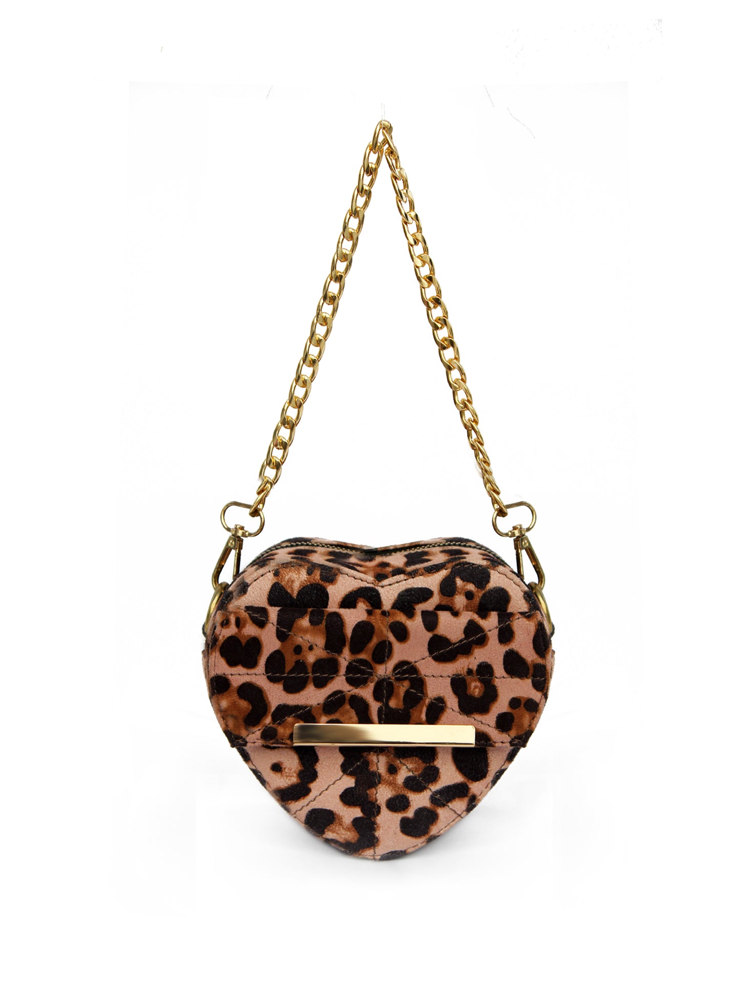 Lovestruck Heart Shaped Cheetah Mini Bag