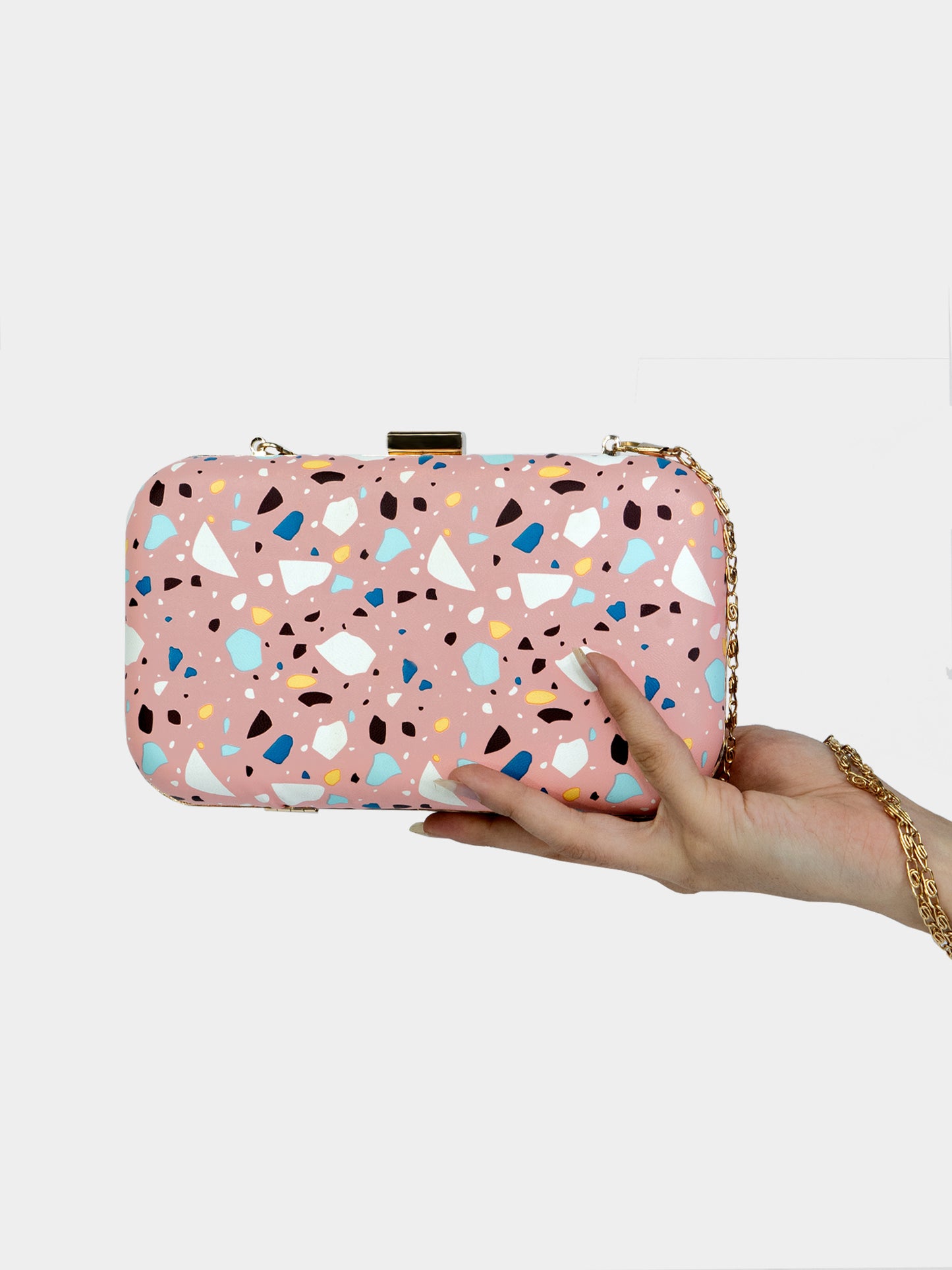 Spot On! Abstract Modern Pink Party Clutch | Modern Myth