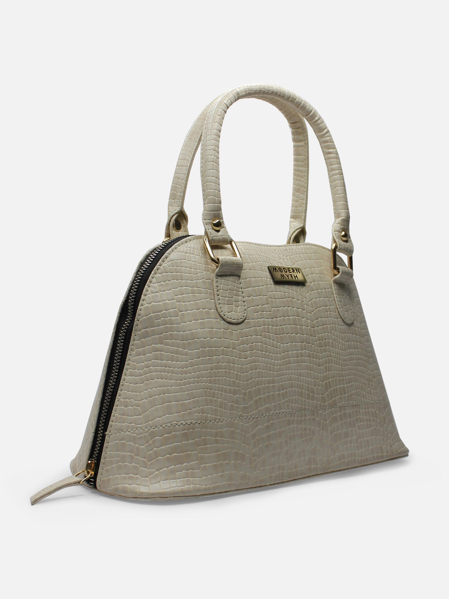 Senora Beige Faux Leather Women Handbag | Modern Myth