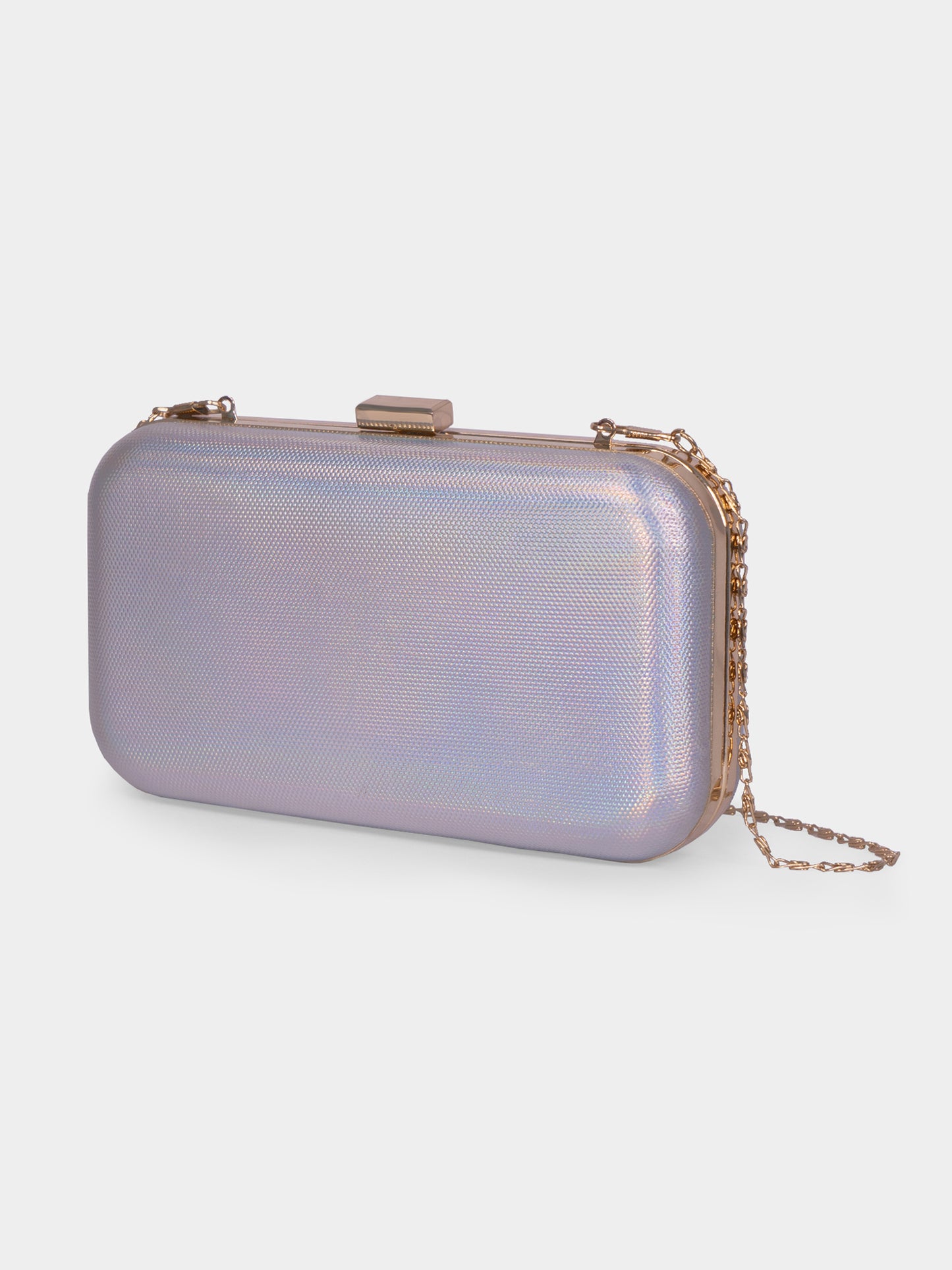 Light Wave Holographic Modern Party Clutch | Modern Myth