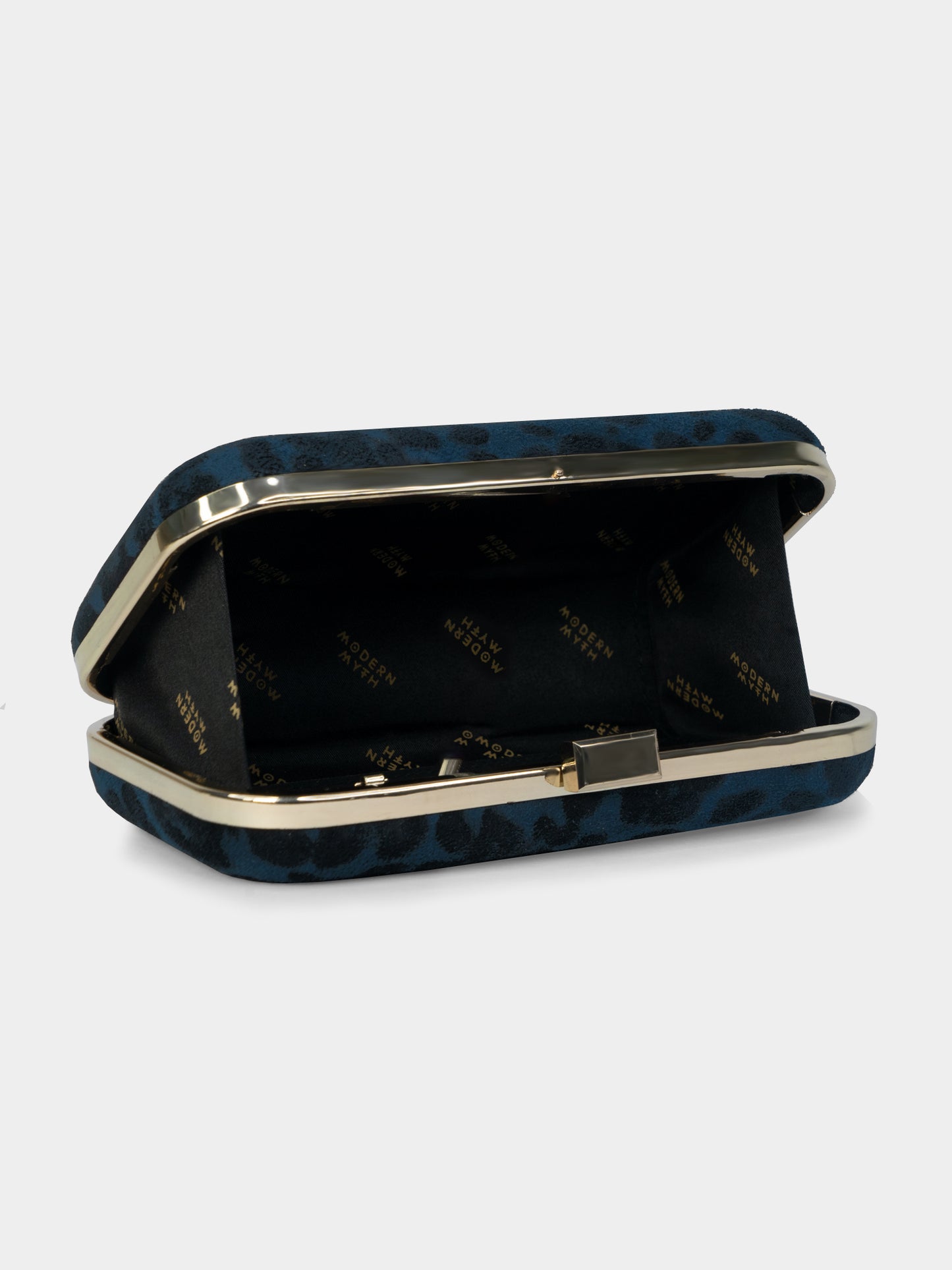 Hear Me Roar Blue Cheetah Printed Party Clutch | Modern Myth