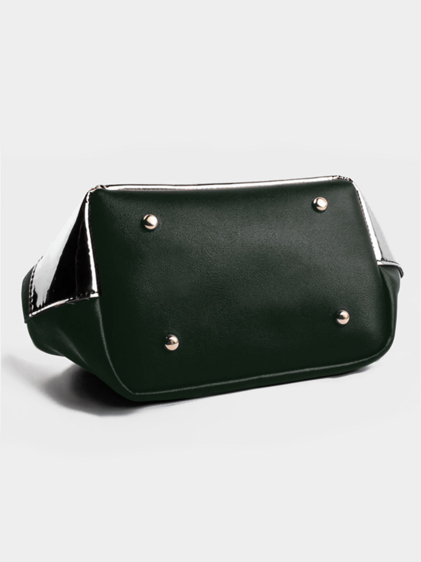 Olive & Silver Drawstring Bucket Bag | Modern Myth