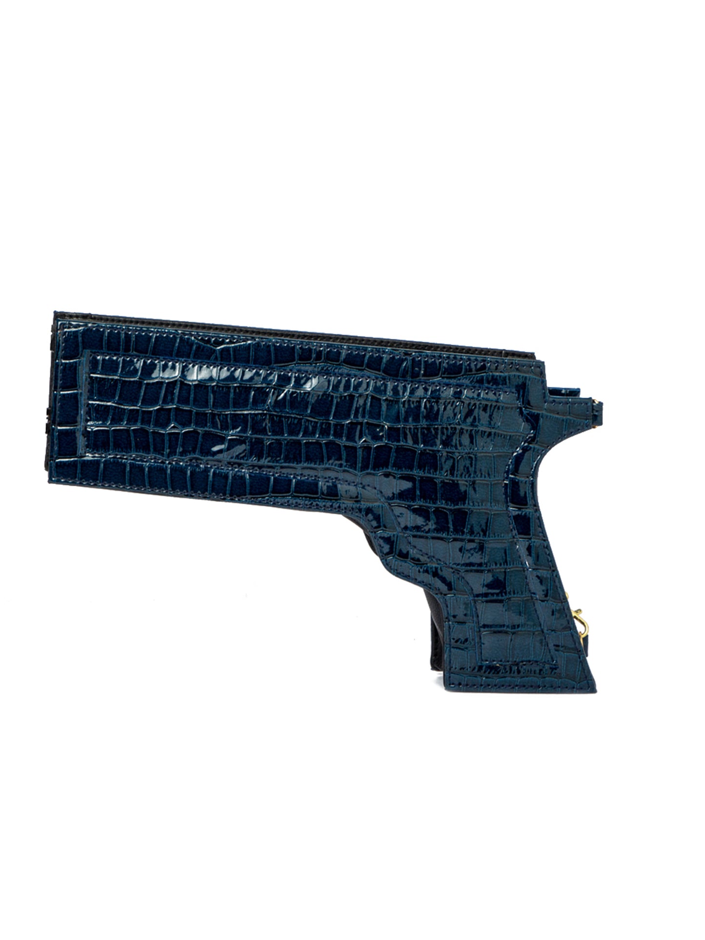 Hands Up! Blue Gun Shaped Sling Clutch Bag | Modern Myth