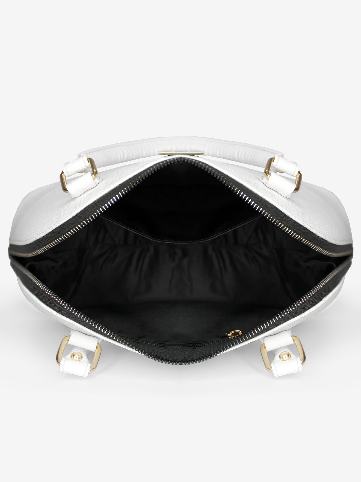 Senora White Faux Leather Women Handbag | Modern Myth