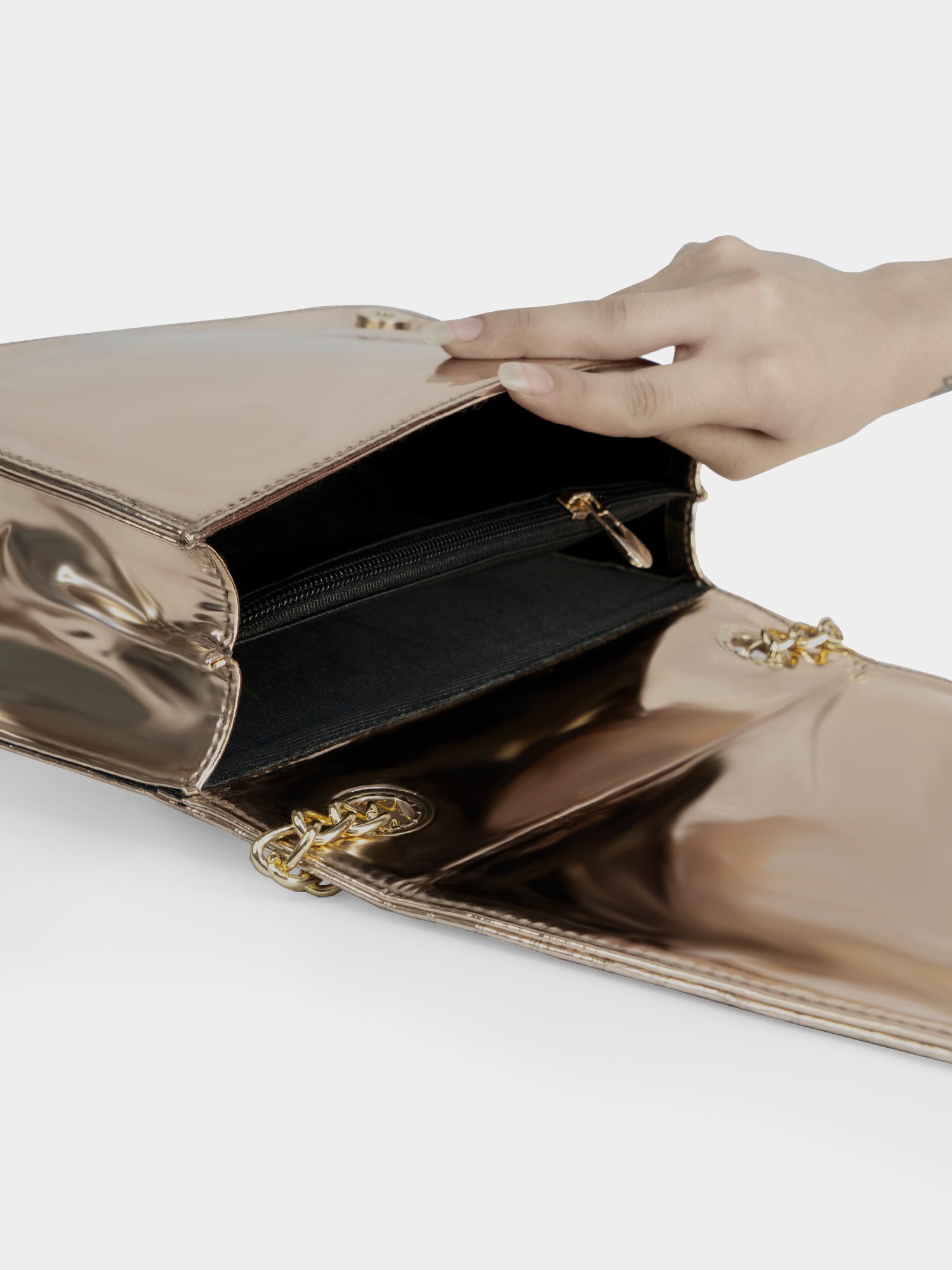 Buy Viraska Women Gold Hand-held Bag Gold Online @ Best Price in India |  Flipkart.com