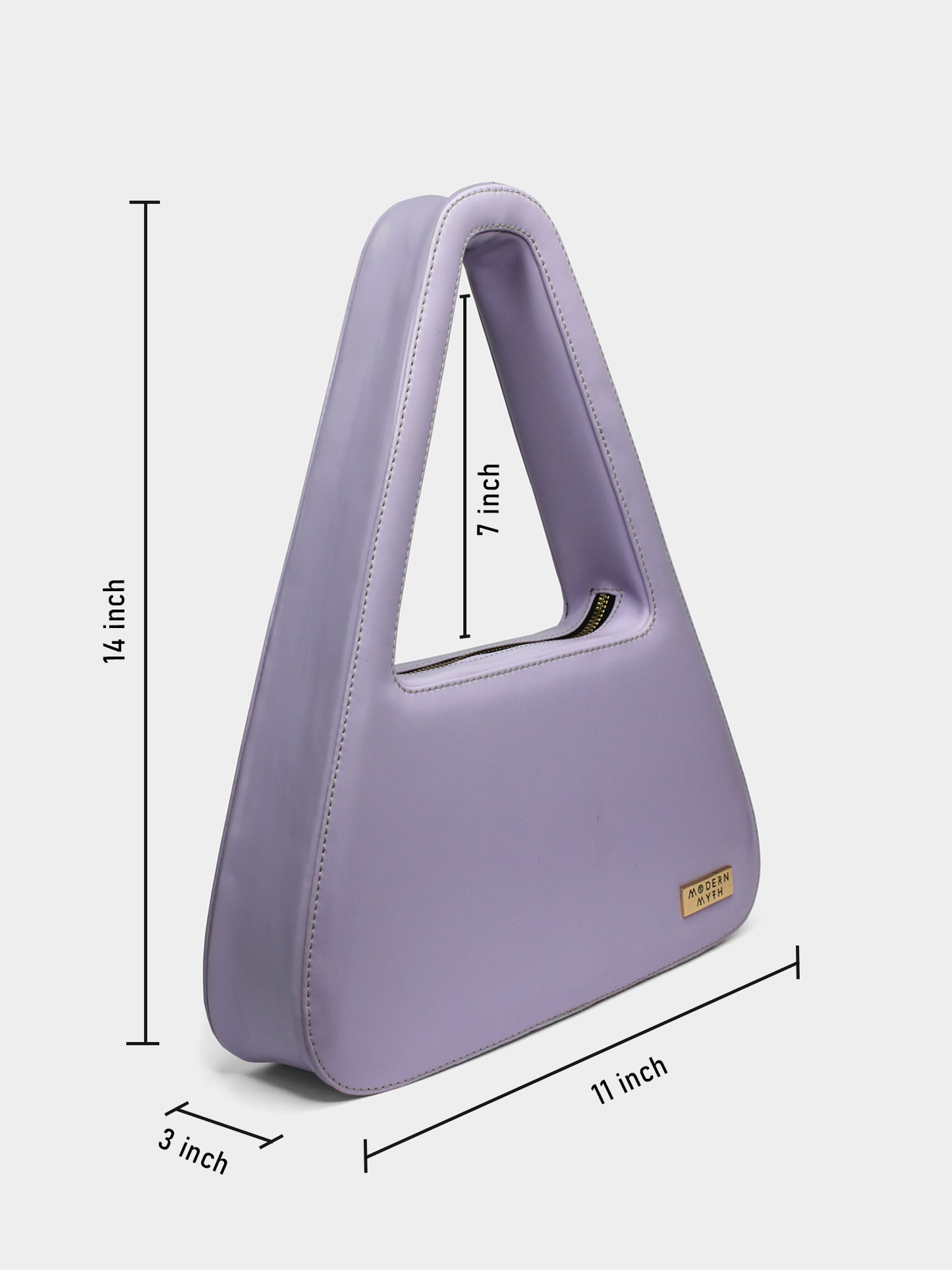 Y2K Pastel Lilac Triangle Shaped Handbag | Modern Myth