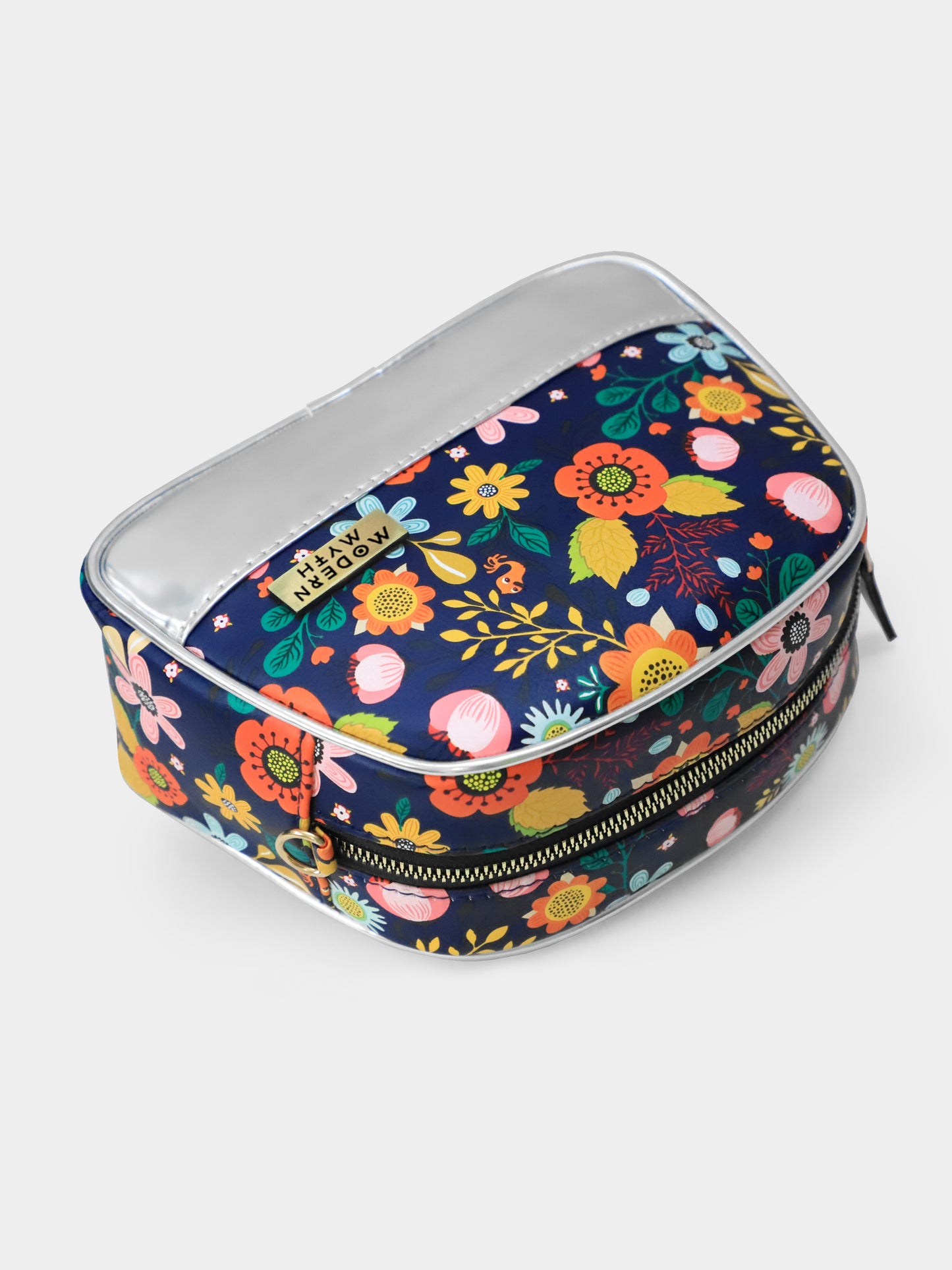 Blue & Silver Midnight Jungle Dome Crossbody Bag | Modern Myth