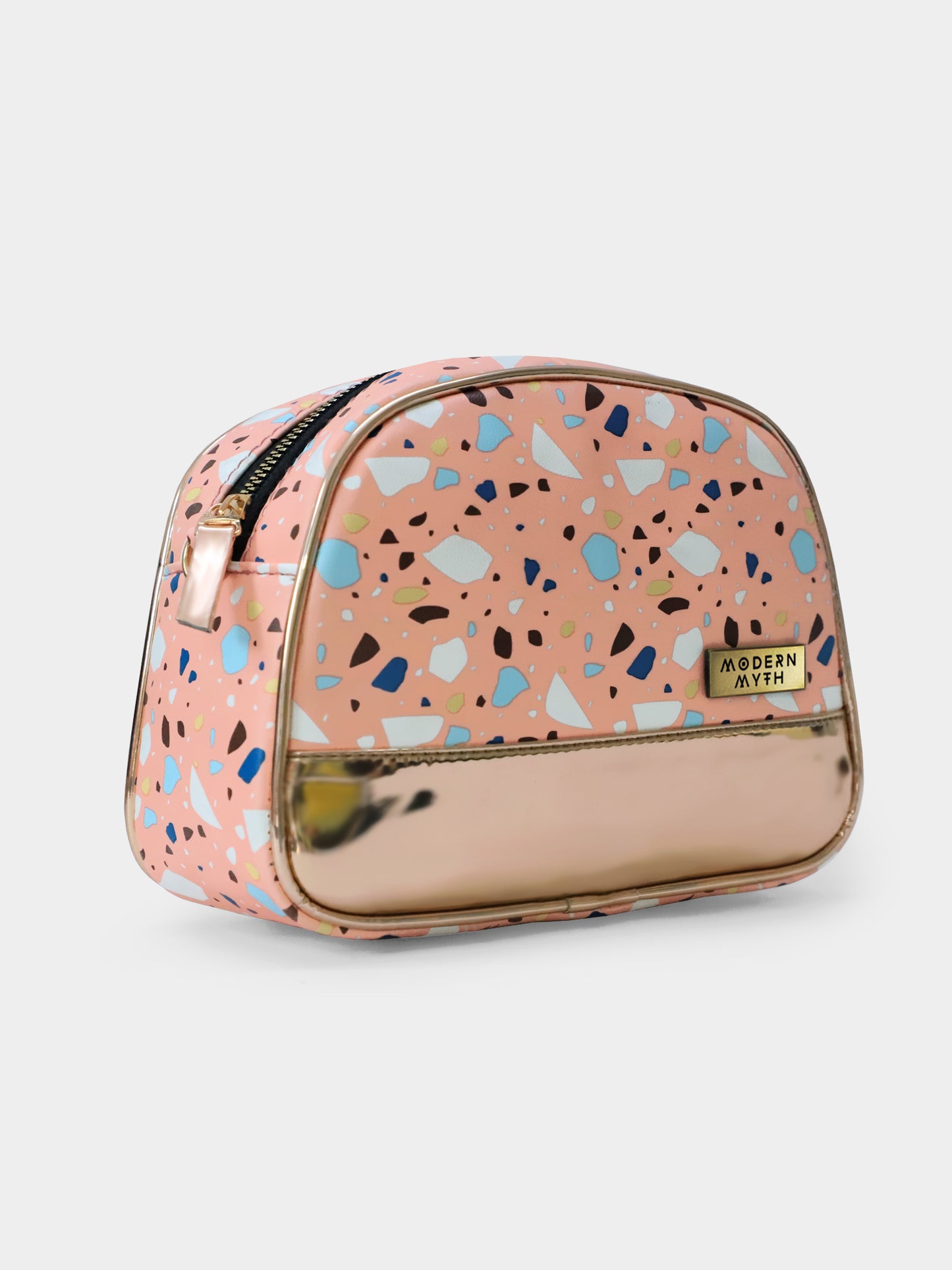 Pink & Rosegold Marble Dome Crossbody Bag | Modern Myth