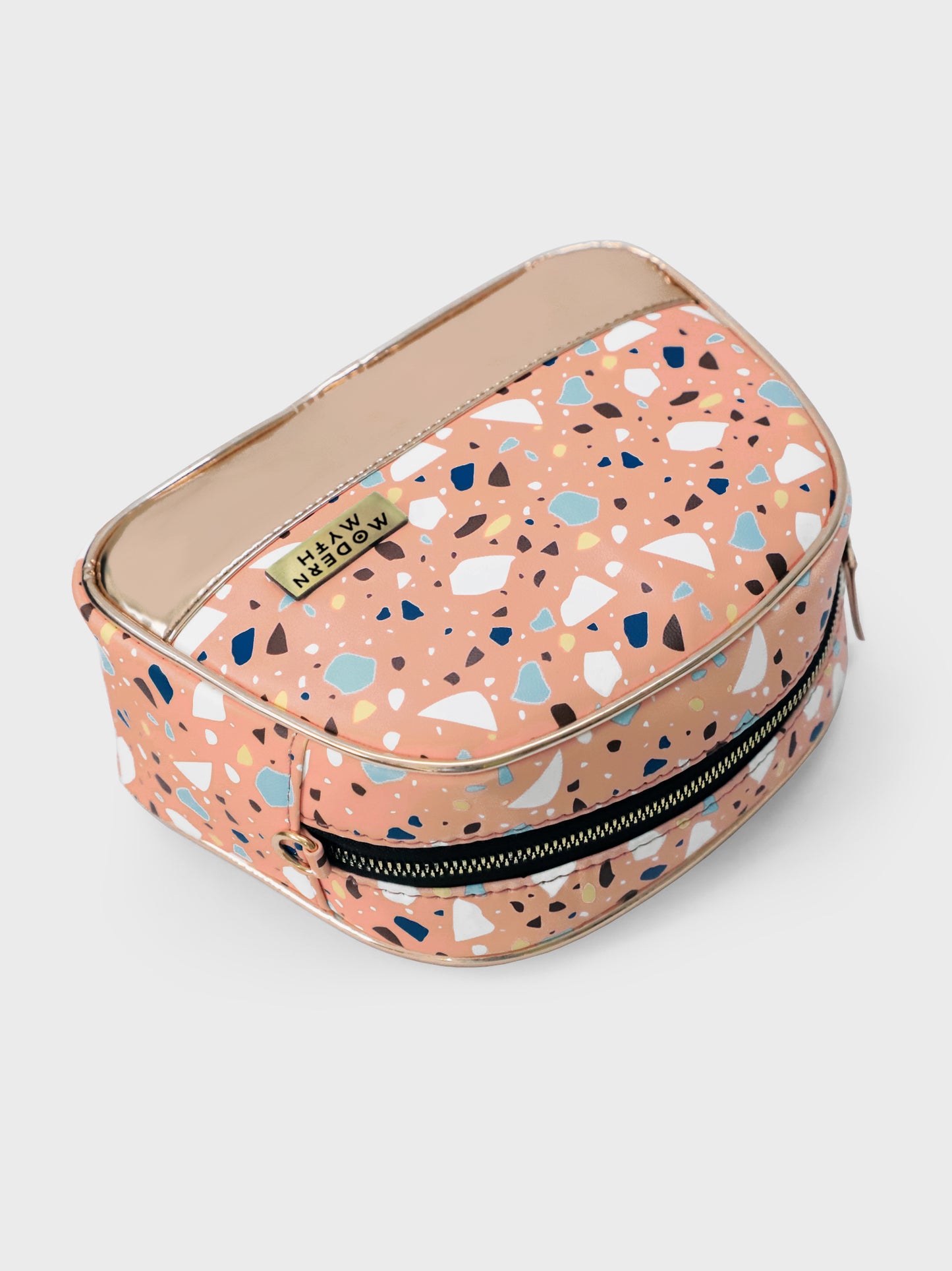Pink & Rosegold Marble Dome Crossbody Bag | Modern Myth