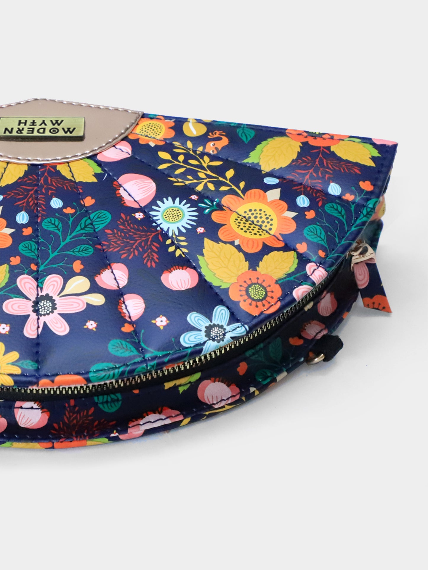 Floral Paradise Rosegold Print Fan Bag | Modern Myth