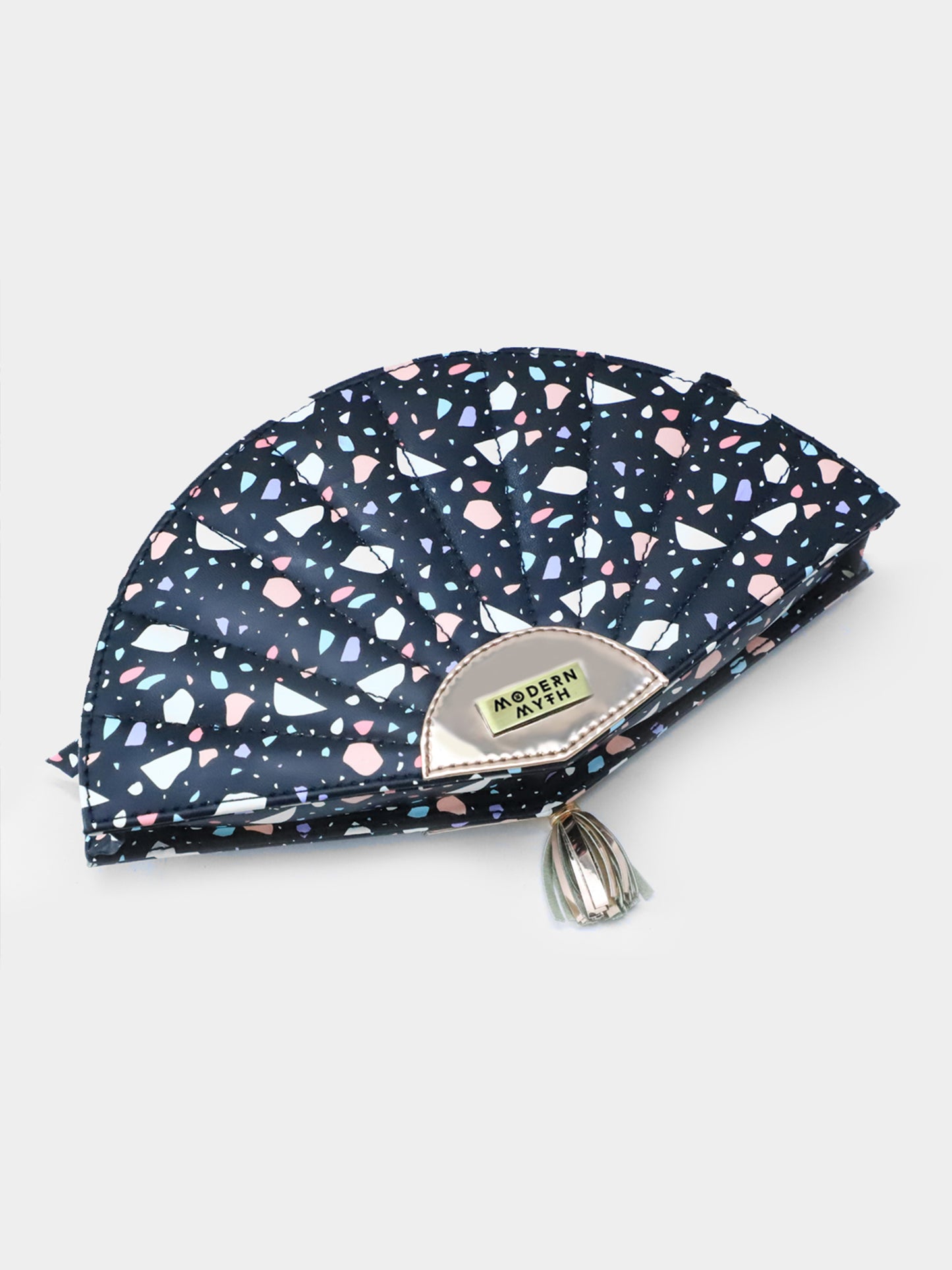 Black & Rosegold Cookie Multi Print Fan Bag | Modern Myth
