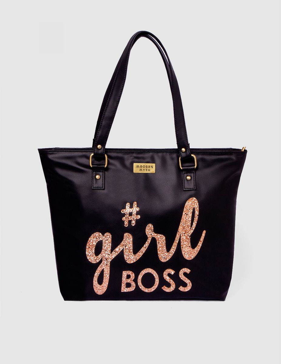 Black Girlboss Tote Bag | Modern Myth