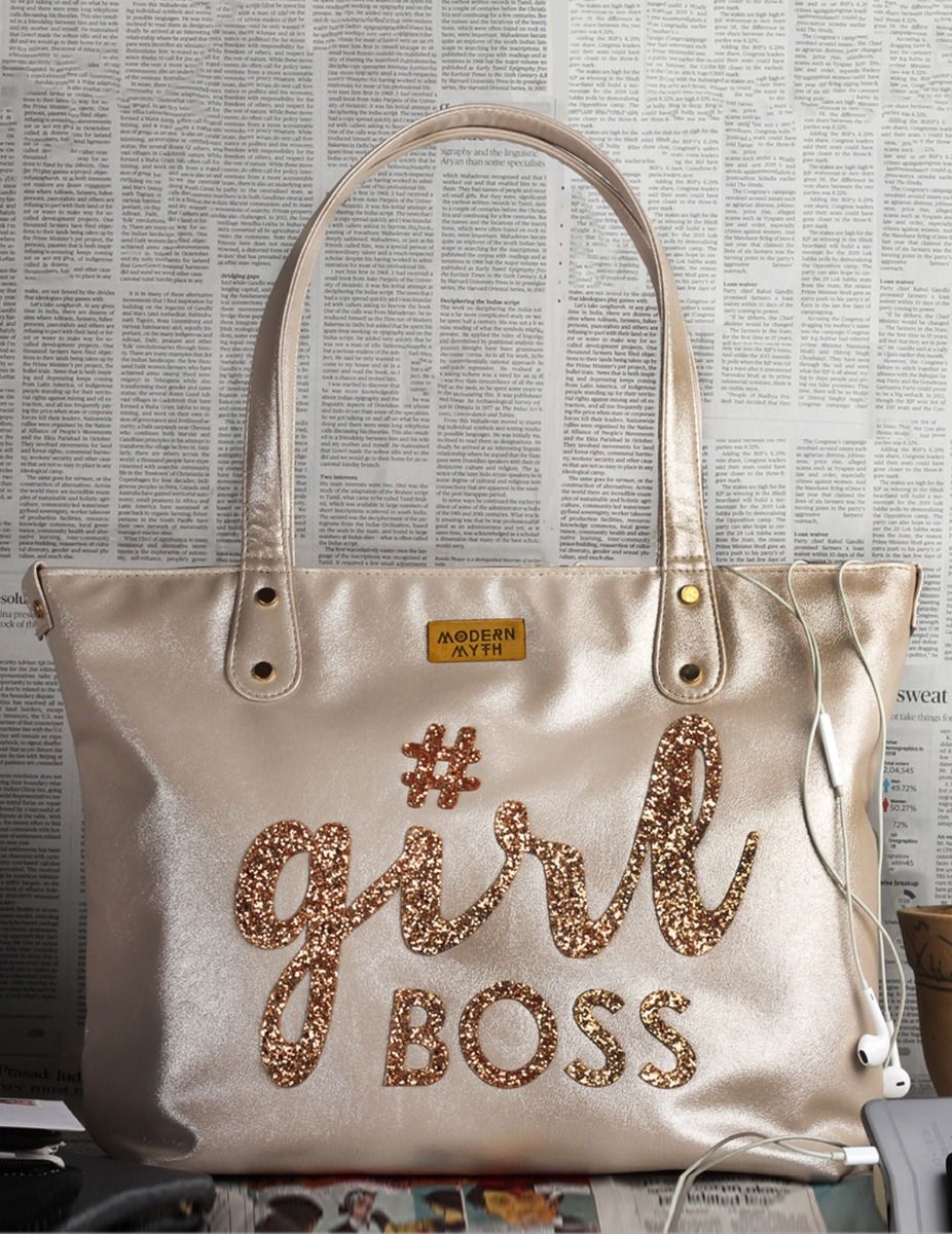 Silver GirlBoss Tote | Modern Myth