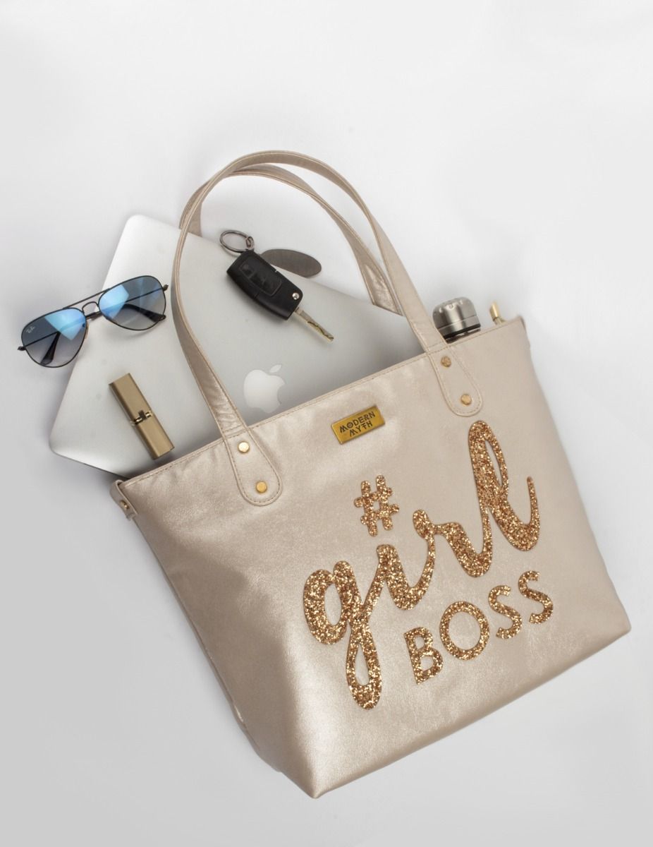 Silver GirlBoss Tote | Modern Myth