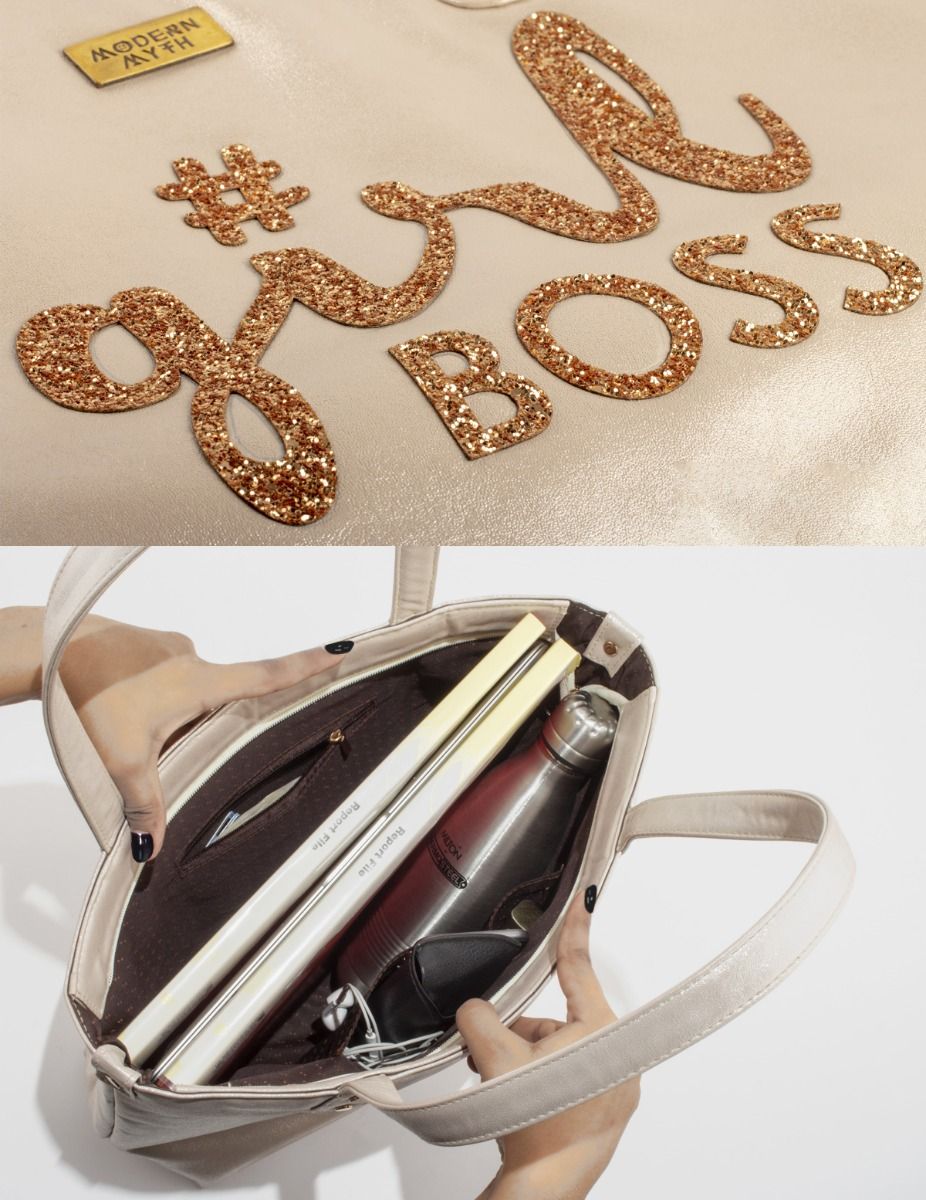 Silver GirlBoss Tote | Modern Myth