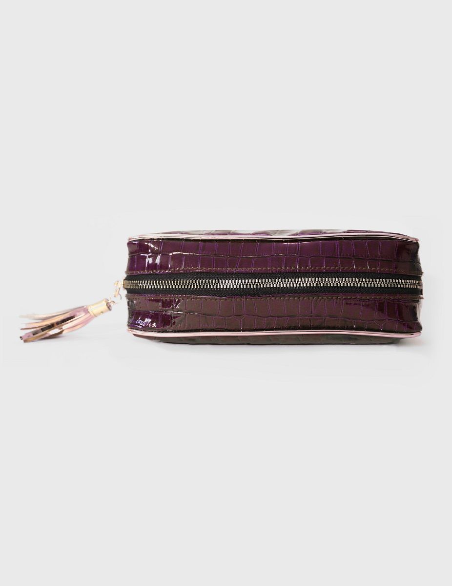 Purple & Rosegold Secret Admirer makeup pouch | Modern Myth