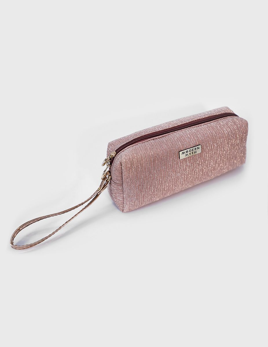 Regal Stripes Pleated Multi-Purpose Makeup Pouch | Modern Myth