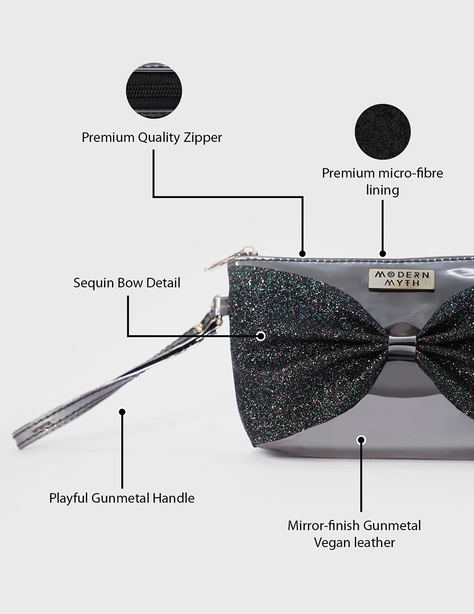 Bow Down to Bling! Cosmetics Makeup Pouch | Modern Myth